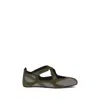 Attico Ballerina Flat Floor 01 Army Green In Gray