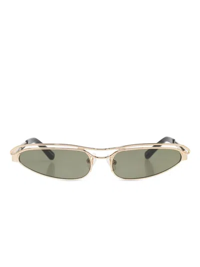 Attico Norma Sunglasses In Gold