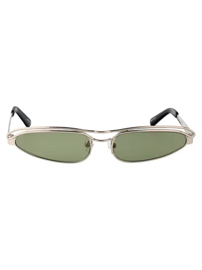 Attico Norma Sunglasses In Green