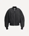 Attico Nylon Bomber Jacket Ribbed Trims