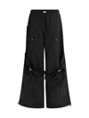 Attico Nylon Long Pant In Black