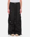 Attico Nylon Long Pant In Black