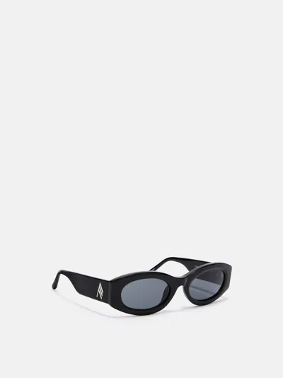 Attico Occhiali ''berta'' Black In Black/silver/grey