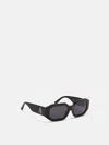 Attico Occhiali Da Sole ''blake'' Black In Black/silver/grey