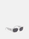 Attico Occhiali Da Sole ''blake'' White In White/silver/grey