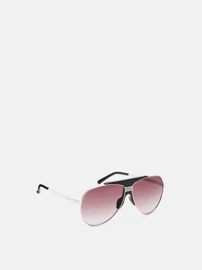 Attico Occhiali Da Sole Silver E Black In Pink