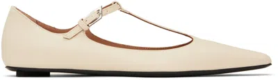 ATTICO OFF-WHITE JUNO BALLERINA FLATS