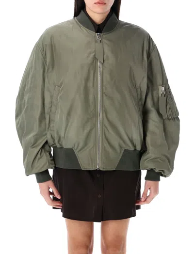 ATTICO OLIVE BOMBER JACKET