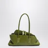 Attico Olive Green La Passeggiata Small Bag In Green