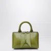Attico Mini Friday Leather Top Handle Bag In Green