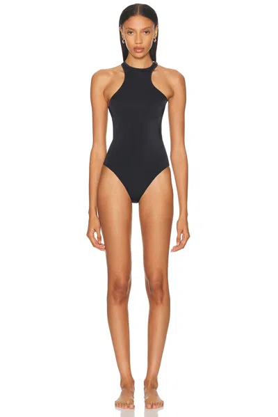 Attico One Piece Swimsuit In Blue