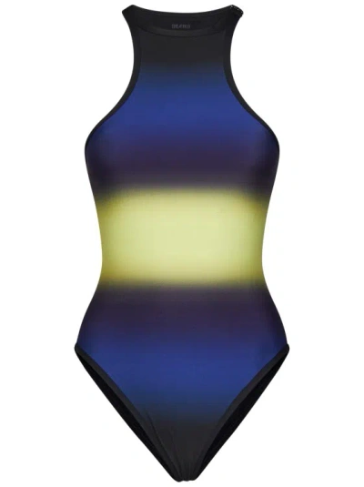 Attico One-piece Swimsuit In Blue