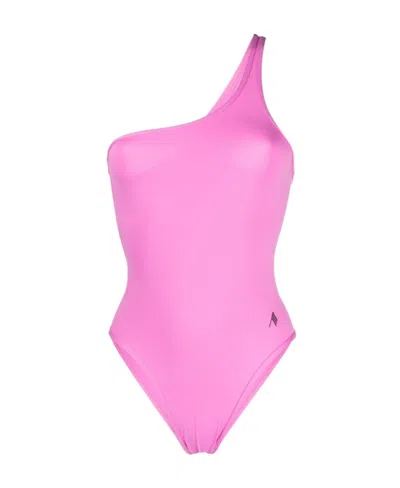ATTICO THE ATTICO LOGO PRINTED ONE PIECE SWIMSUIT
