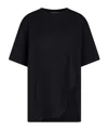 Attico Logo Embroidered Oversized T-shirt In Black