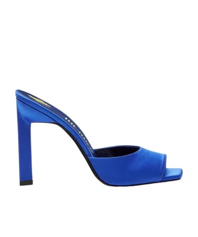 ATTICO OPEN-TOE LEATHER SANDALS