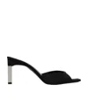 Attico Open-toed High-heeled Sandals In Black
