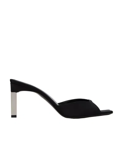 Attico Open-toed High-heeled Sandals In Black
