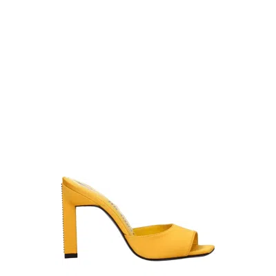 Attico Orange Satin Sandal