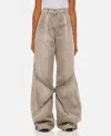 Attico Low-rise Wide-leg Jeans In Grey