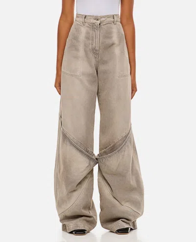 ATTICO OVERSIZE DENIM PANTS