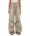 Attico Low-rise Wide-leg Jeans In Pink