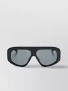 Attico Oversize Rectangular Sunglasses Thick Arms In Black