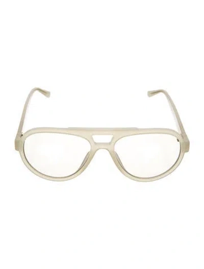 Pre-owned Attico Oversize Tinted Sunglasses In Neutral