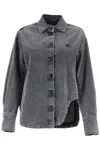 Attico Black Cotton Shirt In Black