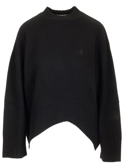 Attico Oversized Cashmere Sweater Knitwear Black
