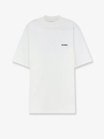 Attico Oversized Cotton T-shirt In White