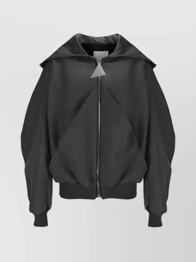ATTICO OVERSIZED HOODED JACKET BALLOON SLEEVES