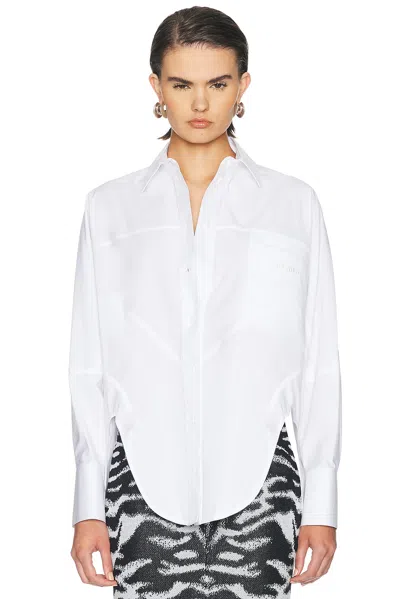 Attico Oversized Shirt In White