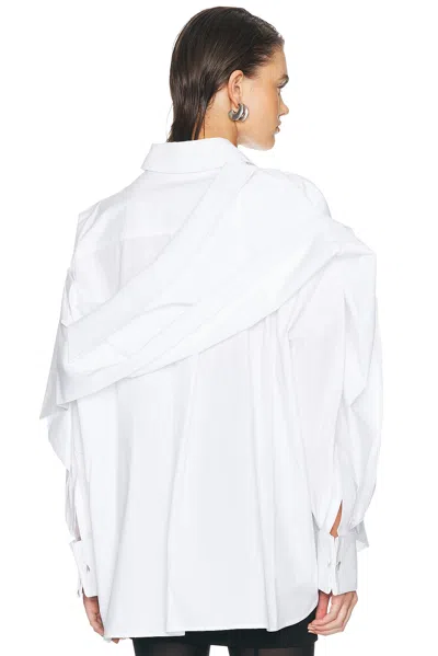 Attico Oversized Shirt In White