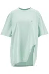 Attico Oversized Short Sleeve Mint Green T-shirt In Black