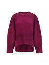 Attico Maglione Oversize In Misto Lana Porpora Donna In Pink