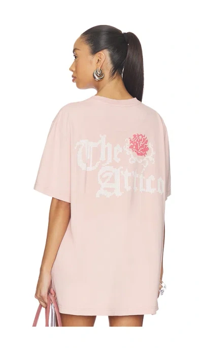Attico Oversized T-shirt In Pink