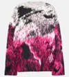 Attico Oversized Wool-blend Jacquard Sweater In Multicoloured