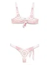 Attico Paisley-print Bikini In Pink