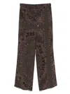 Attico Bandana Print Muslin Pants In Green
