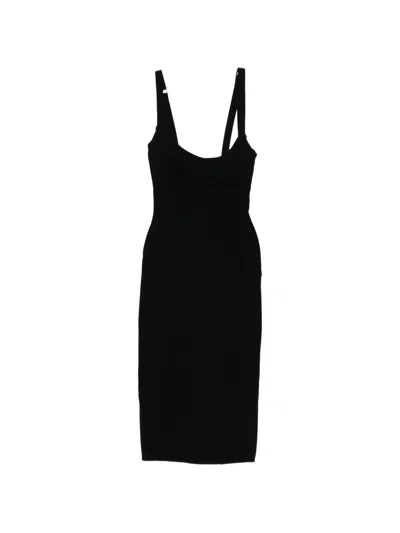 Attico Panel Dress In Black