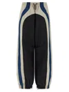 Attico Color Block Panel Joggers With Elastic In Black