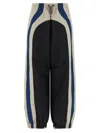 Attico Color Block Panel Joggers With Elastic In Black