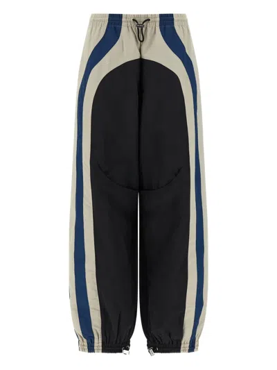 ATTICO PANELLED DRAWSTRING STRAIGHT TROUSERS