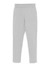 Attico Fleece Jogger Pants Elastic Waistband In Gris