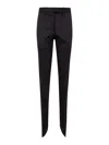 Attico The  Gabardine Long Pant In Black