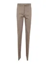 Attico The  Gabardine Long Pant Clothing In Nude & Neutrals