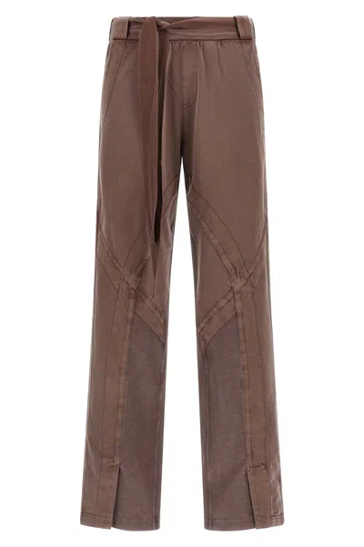 Attico Pantalone Spacco Frontale In Brown