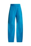 Attico Gary Pleated Pants In Blue