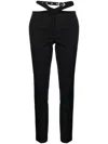 Attico The  Cigarette Long Trousers Clothing In Black