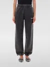 Attico Jogging Pants With Elastic Cuffs And Waistband In Schwarz